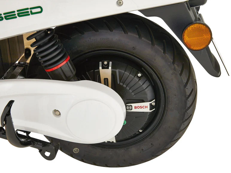 GreenStreet GreenStreet Elektro-Roller ?SEED?, mit Lithium-Ionen-Akku, Eco-Modus, 50 km Reichweite(schwarz/schwarz)
