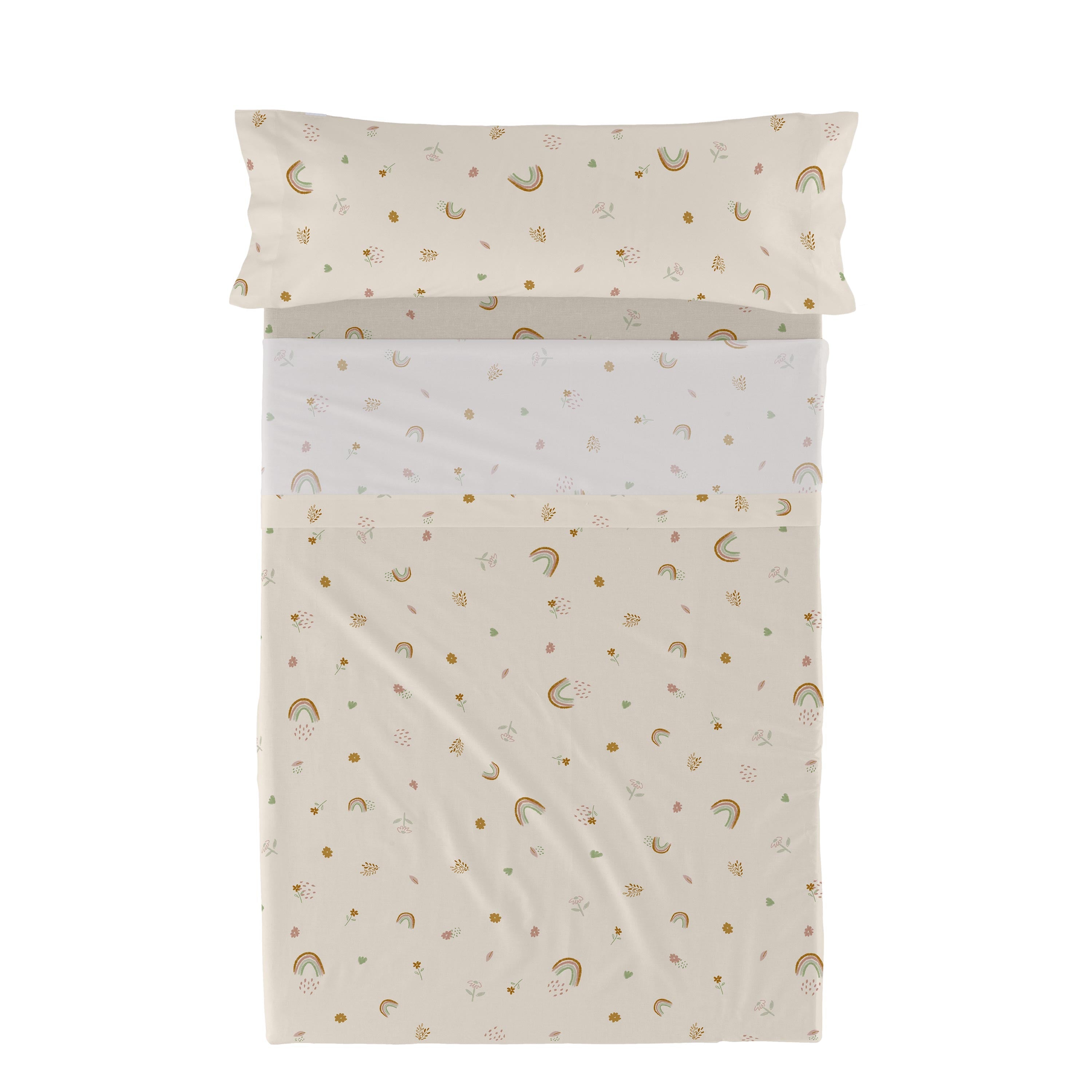 Iris Laken set 2-delig Happyfriday Mini, Veelkleurig, 100% katoen, de