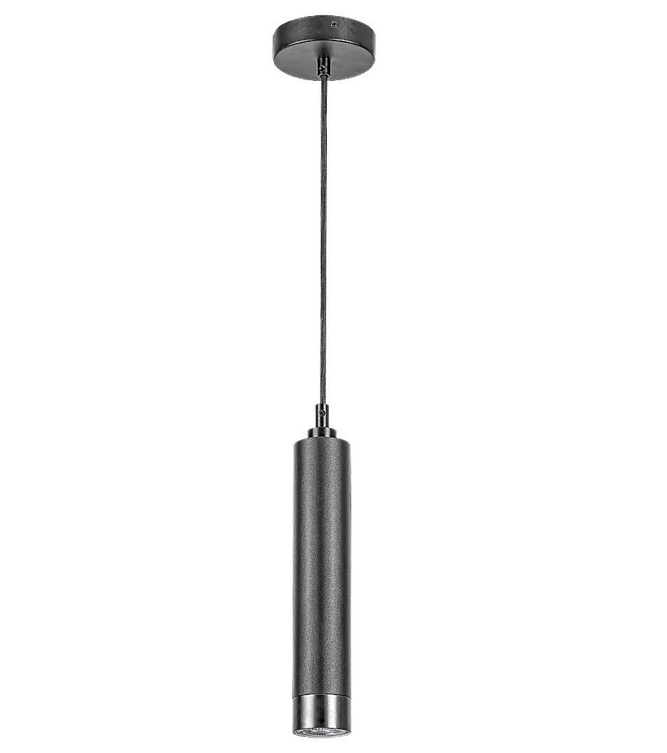 Lampa wisząca czarny matowa-srebrna Zircon 1xGU10x15W Rabalux