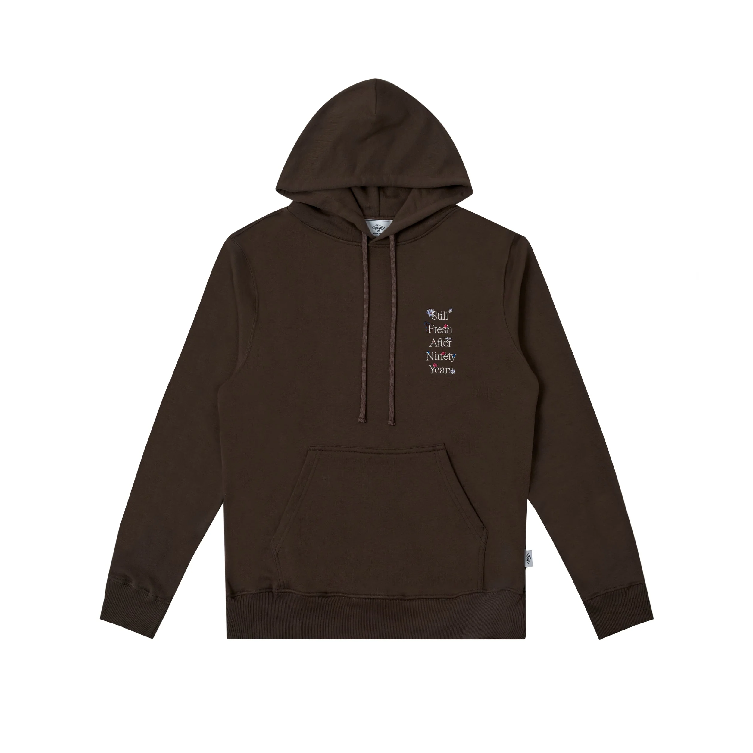 Sanjo Wild Flowers Hoodie // Brown