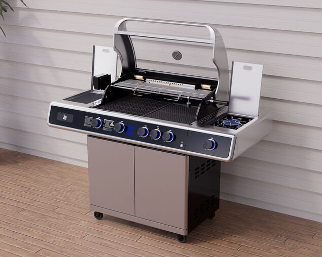 Beefmaster Deluxe T-Series 4 Burner BBQ