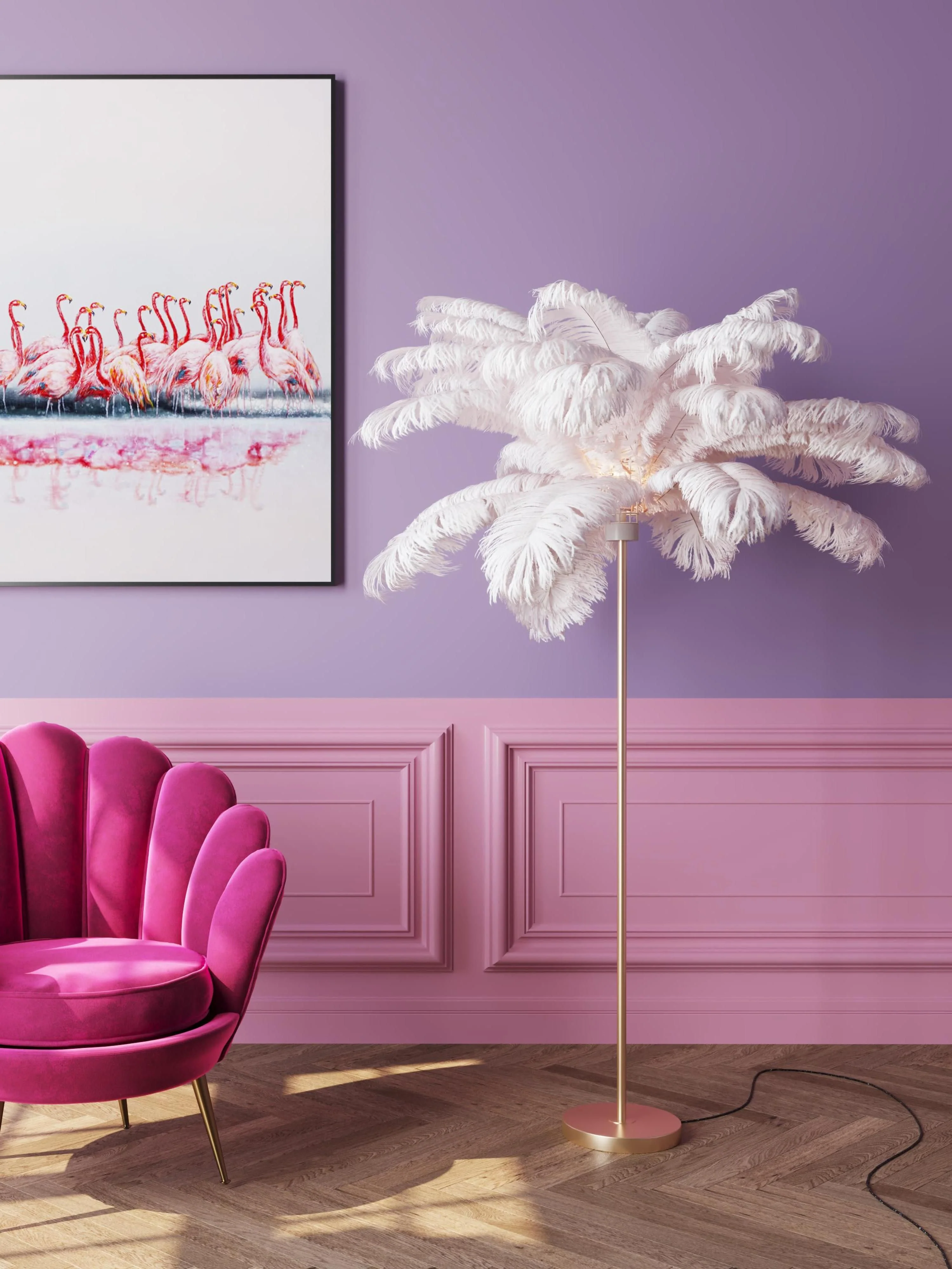 Stehlampe Feather Palm