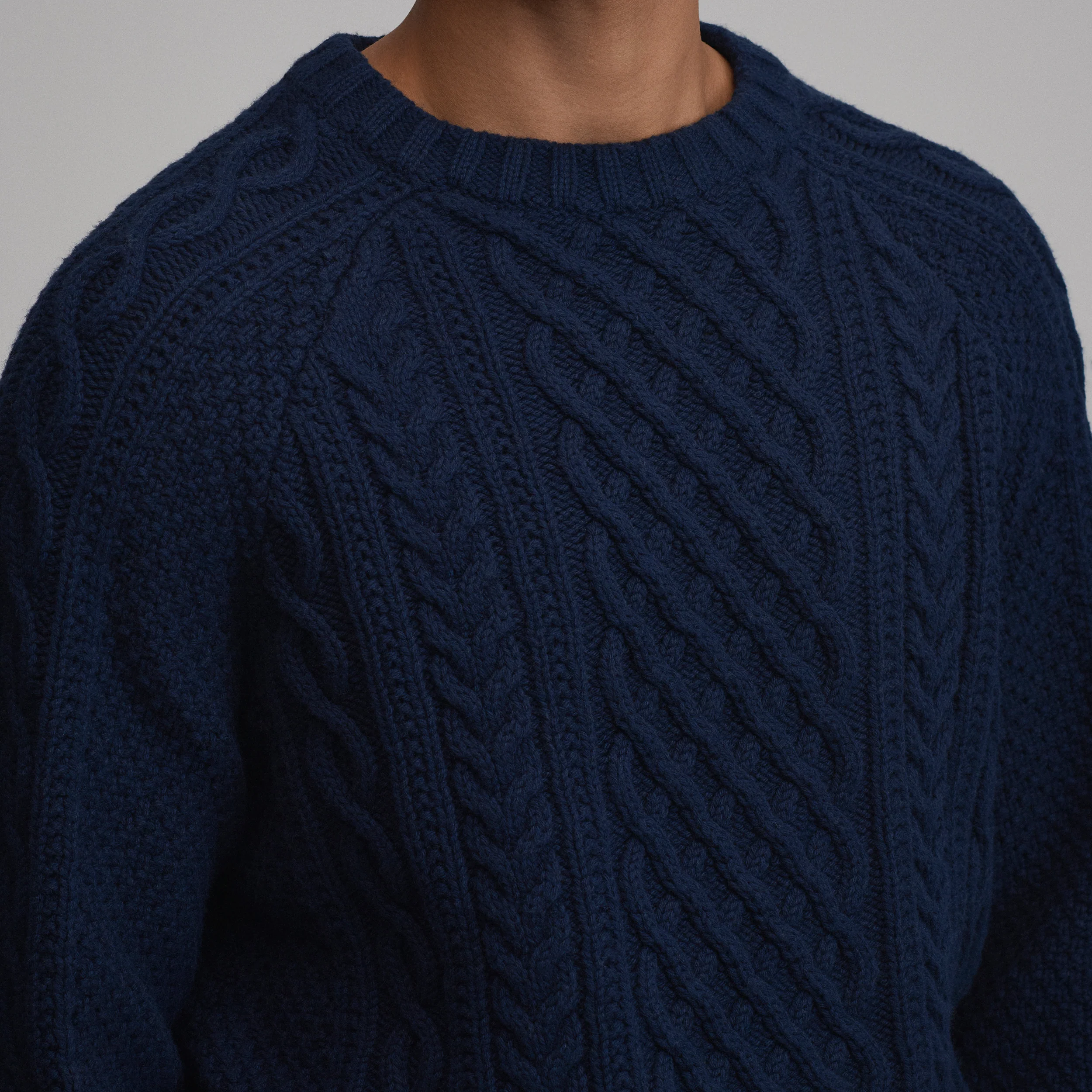 Men's Northwest Cable-Knit Crew Sweater