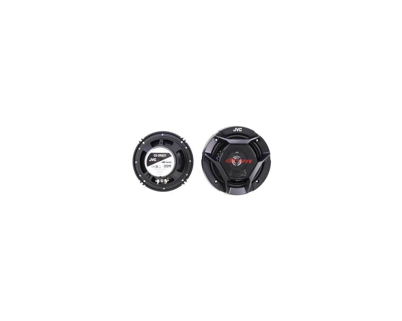JVC CS-DR621 2-Way Coaxial 300W Car Speakers, Pair, 6.5-in