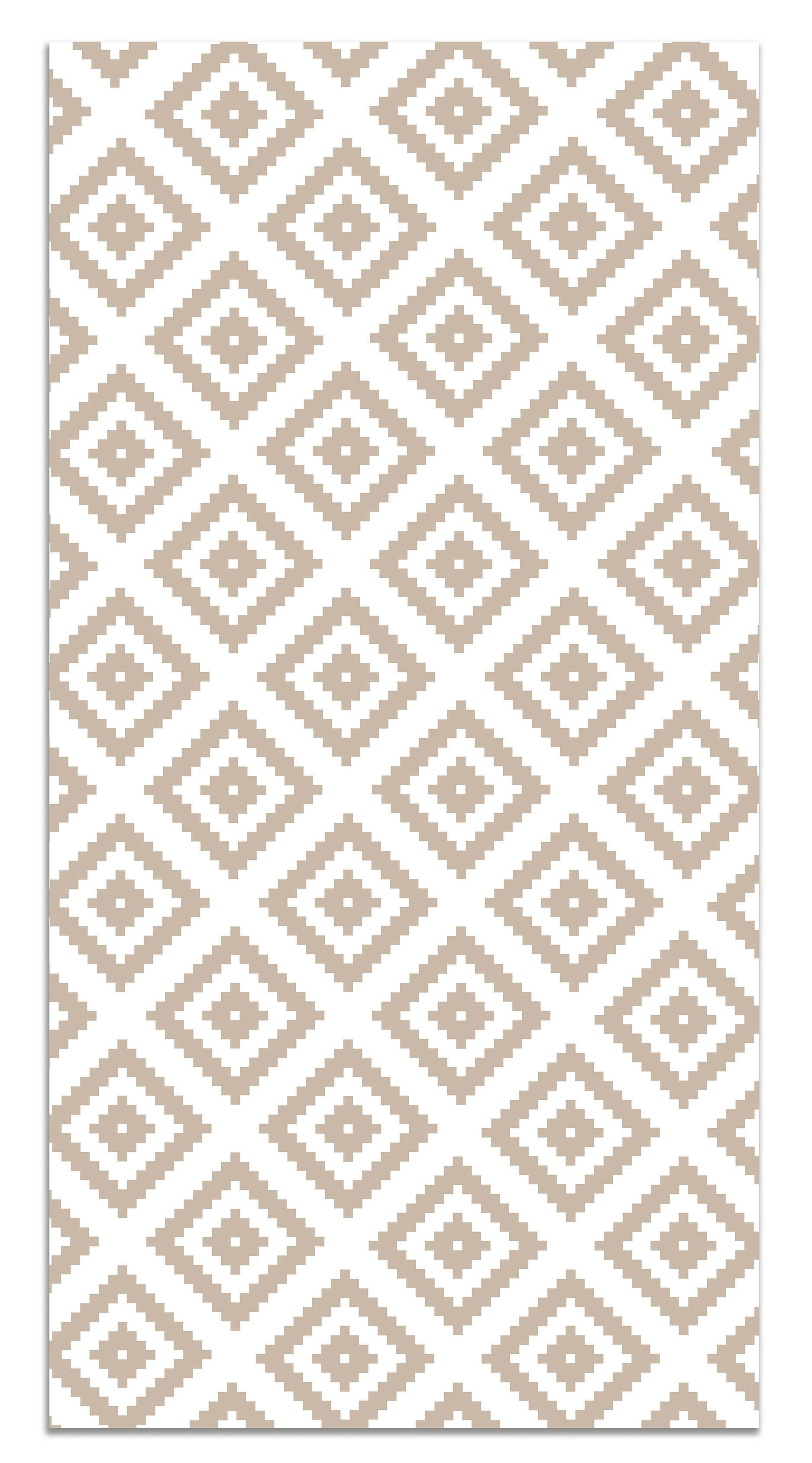 - Tapis vinyle carrés roses 60x200cm