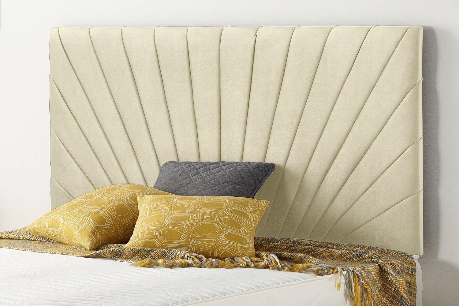 Somnior Platinum Divan Bed Base With 4 Drawers and Headboard Linen