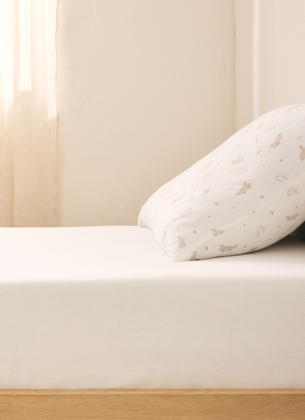 DRAP HOUSSE ENFANT EN JERSEY DE COTON BIO ROSE