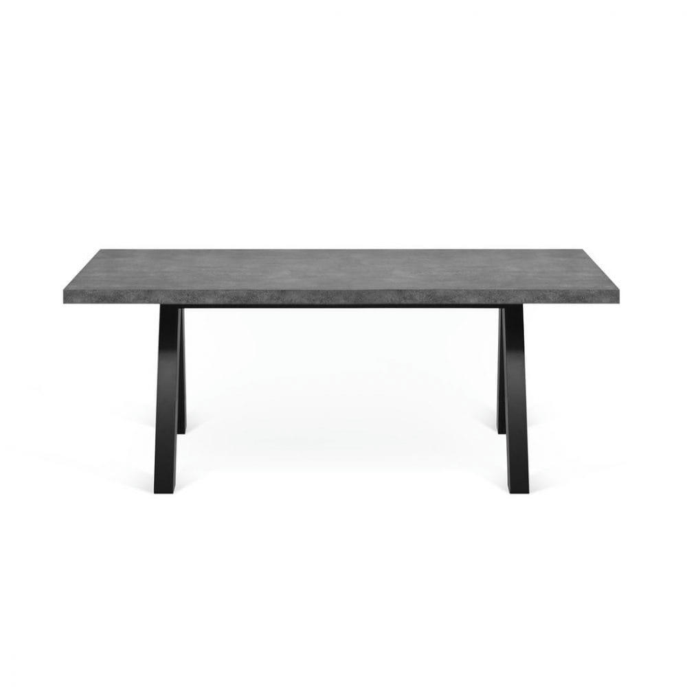 APEX - Table effet bois béton