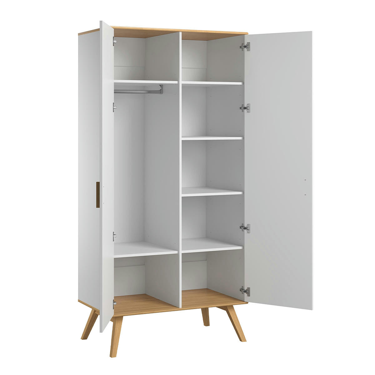 NAUTIS - Armoire 2 portes blanc