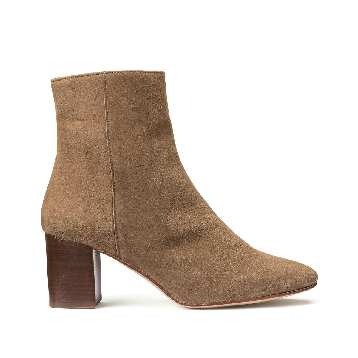 Boots 70s Signature à talon, en cuir suédé