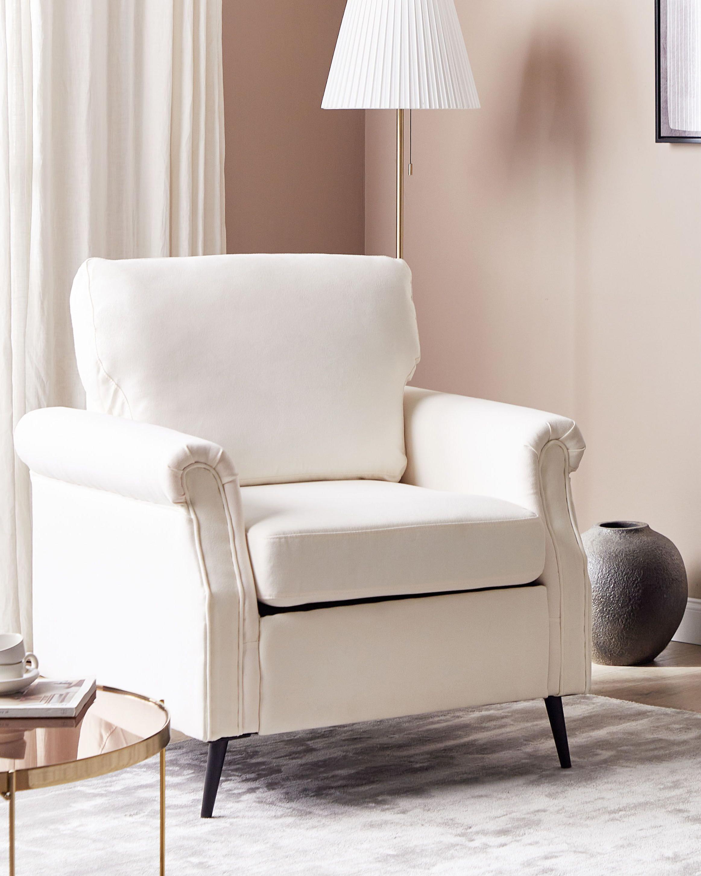 Armchair VIETAS Fabric White