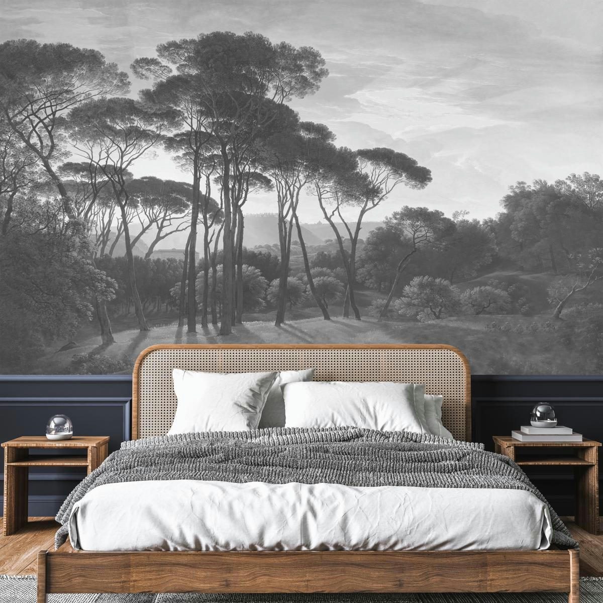 - Papier peint panoramique paysage lumineux cumulus 270x390cm