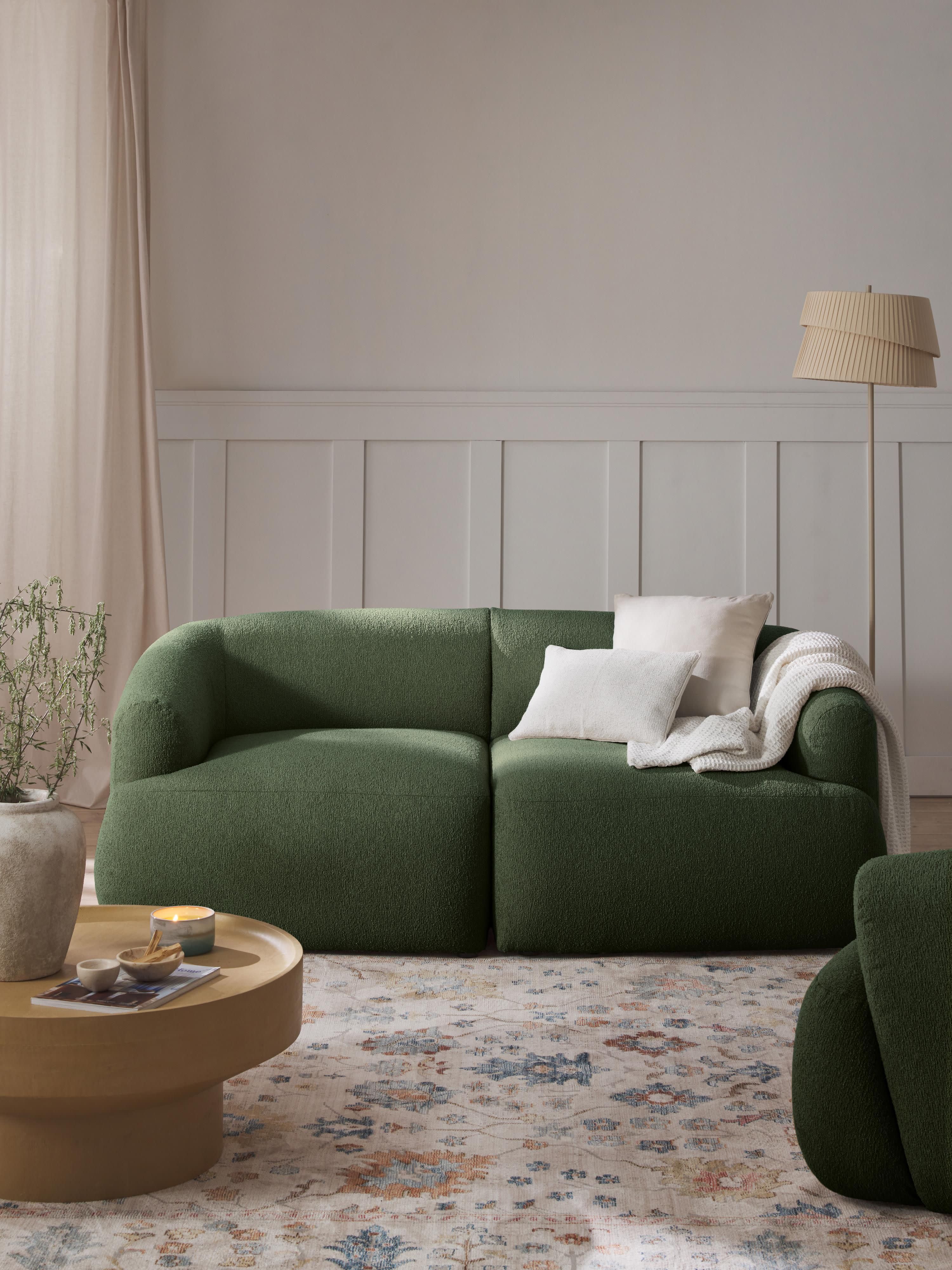 Modulares Bouclé-Sofa Sofia (2-Sitzer)