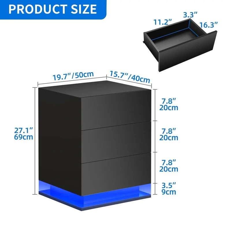 Modern LED Nightstand