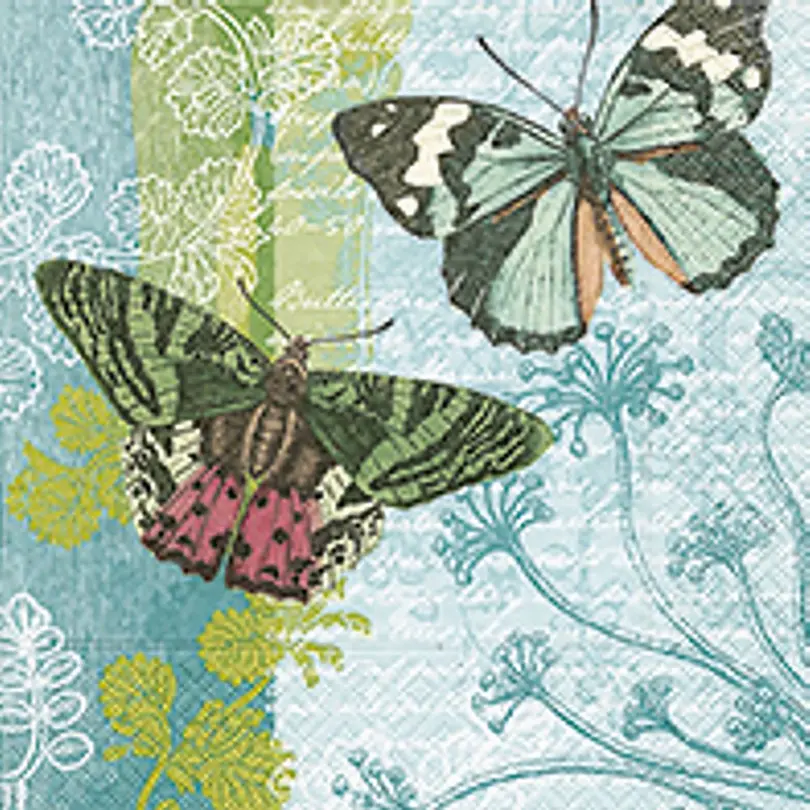 Serviette 20er-Set Schmetterling