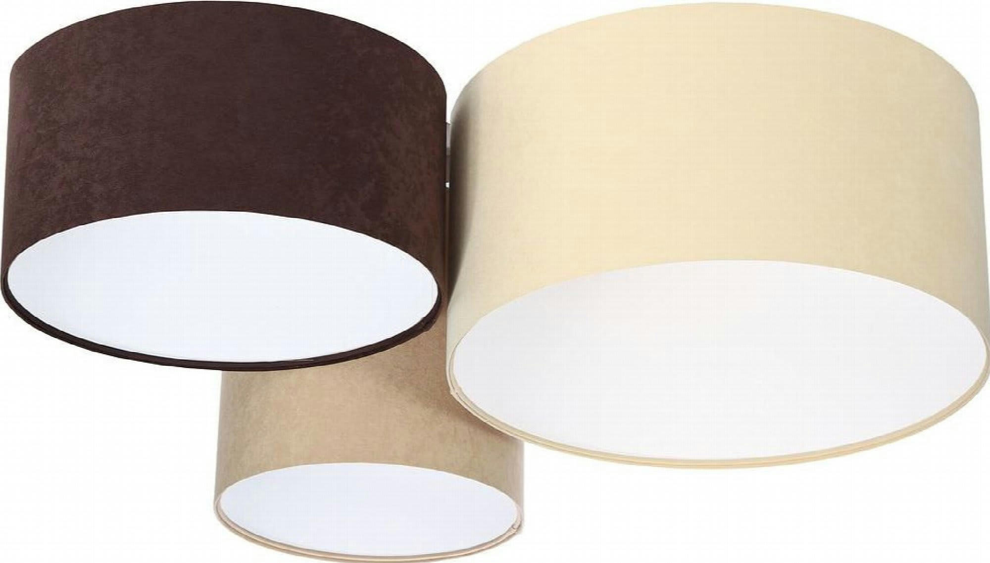 TRIO - Plafonnier Tissu Beige