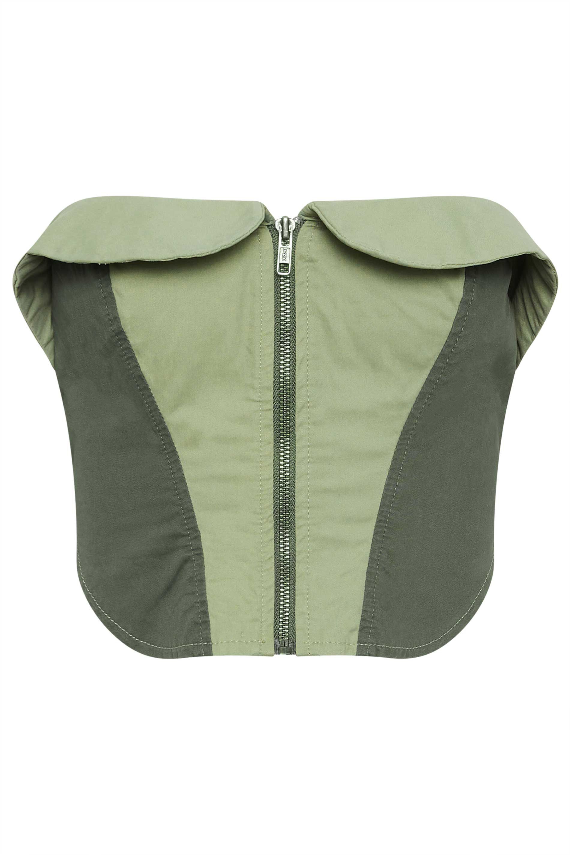 PixieGirl Petite Colourblock Bandeau Corset Top