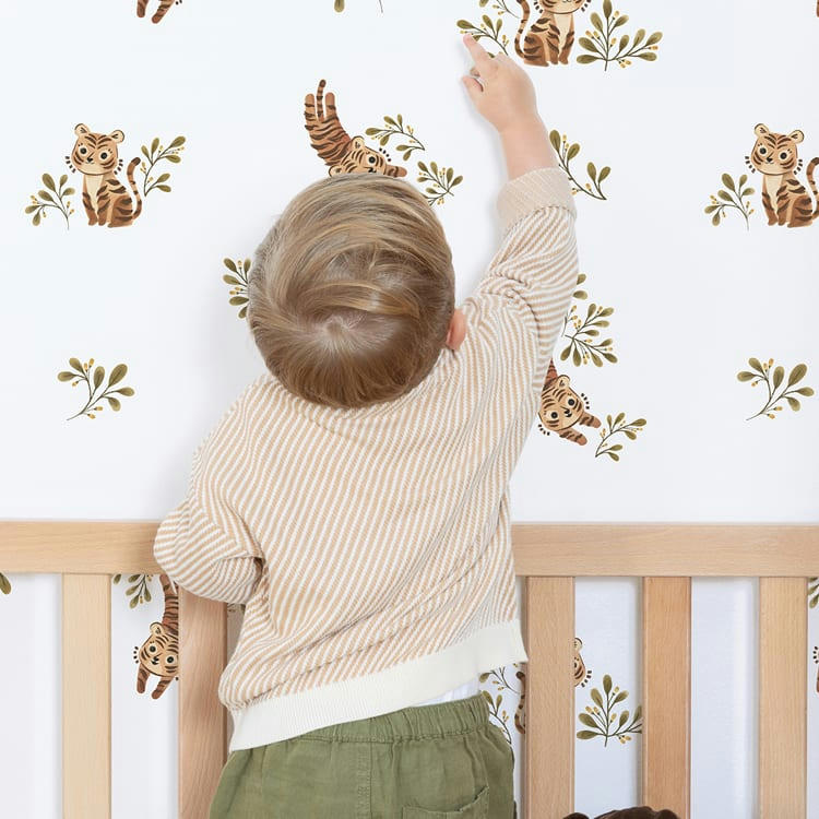 FELIDAE - Papier peint cute tiger multicolore