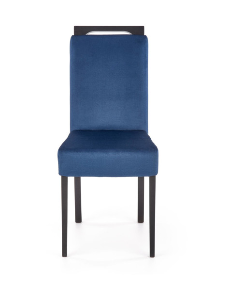 Krzesło tapicerowane CLARION 2 VELVET granatowe
