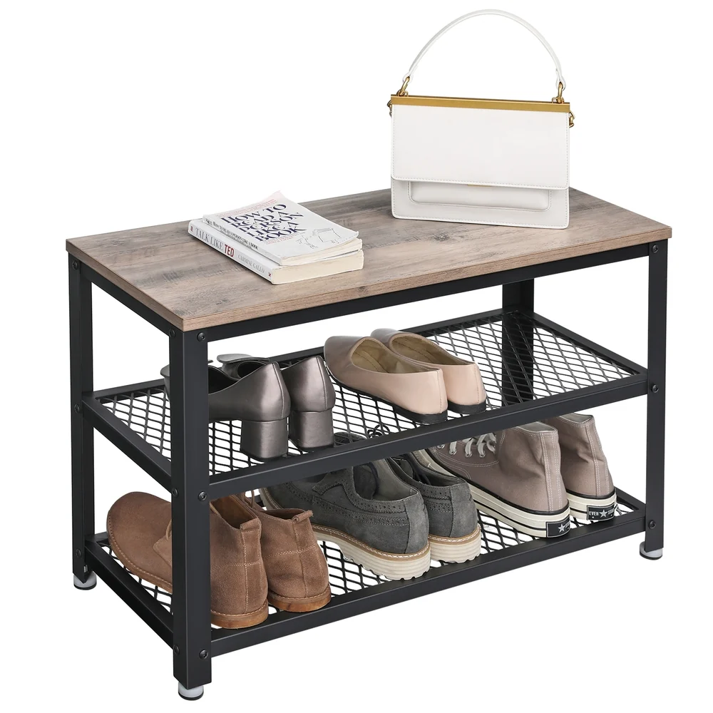 Banc à chaussures à 3 niveaux