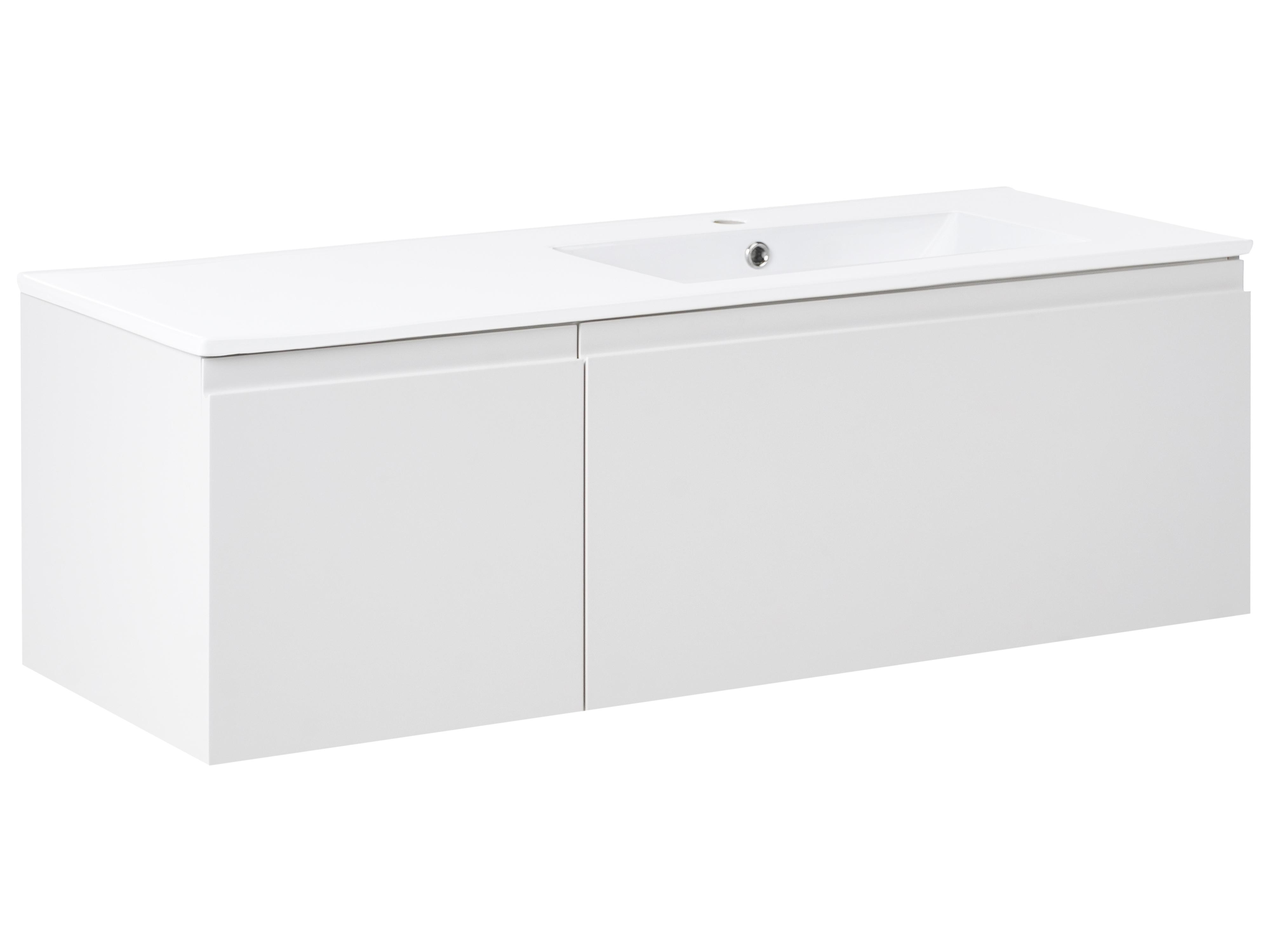 Wall Mounted Vanity Unit with Basin COROICO Light Grey