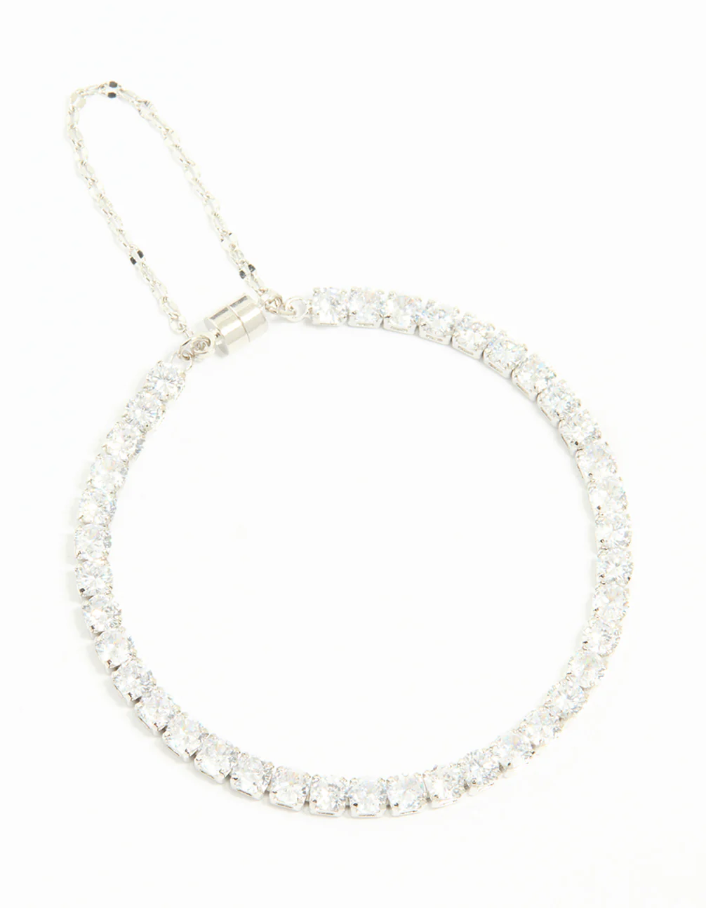 Silver Cubic Zirconia Tennis Bracelet
