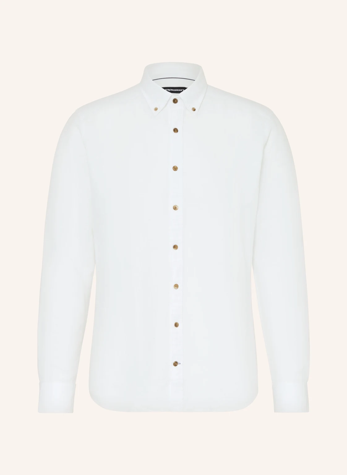 STROKESMAN'S Hemd Regular Fit mit Leinen