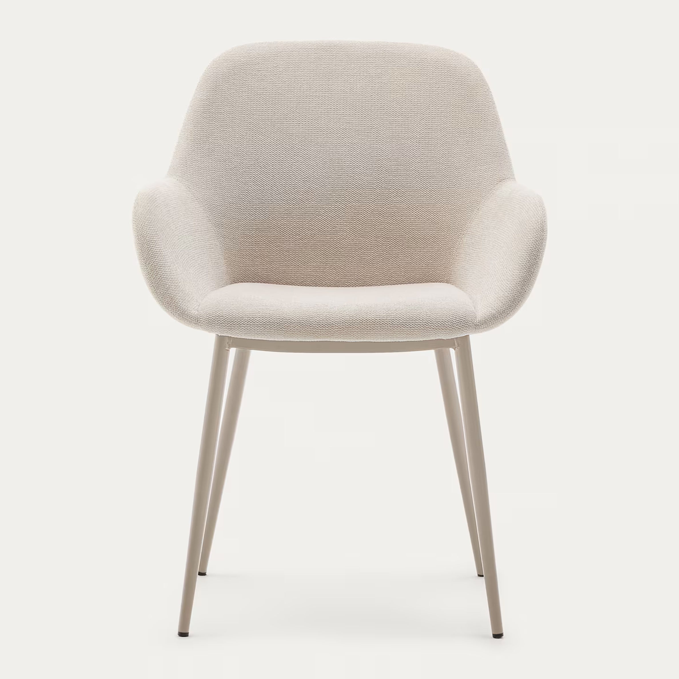 Kave Home Konna Eetkamerstoel - Beige / Beige