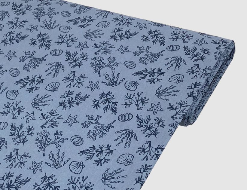 Dekostoff Maritim Blau