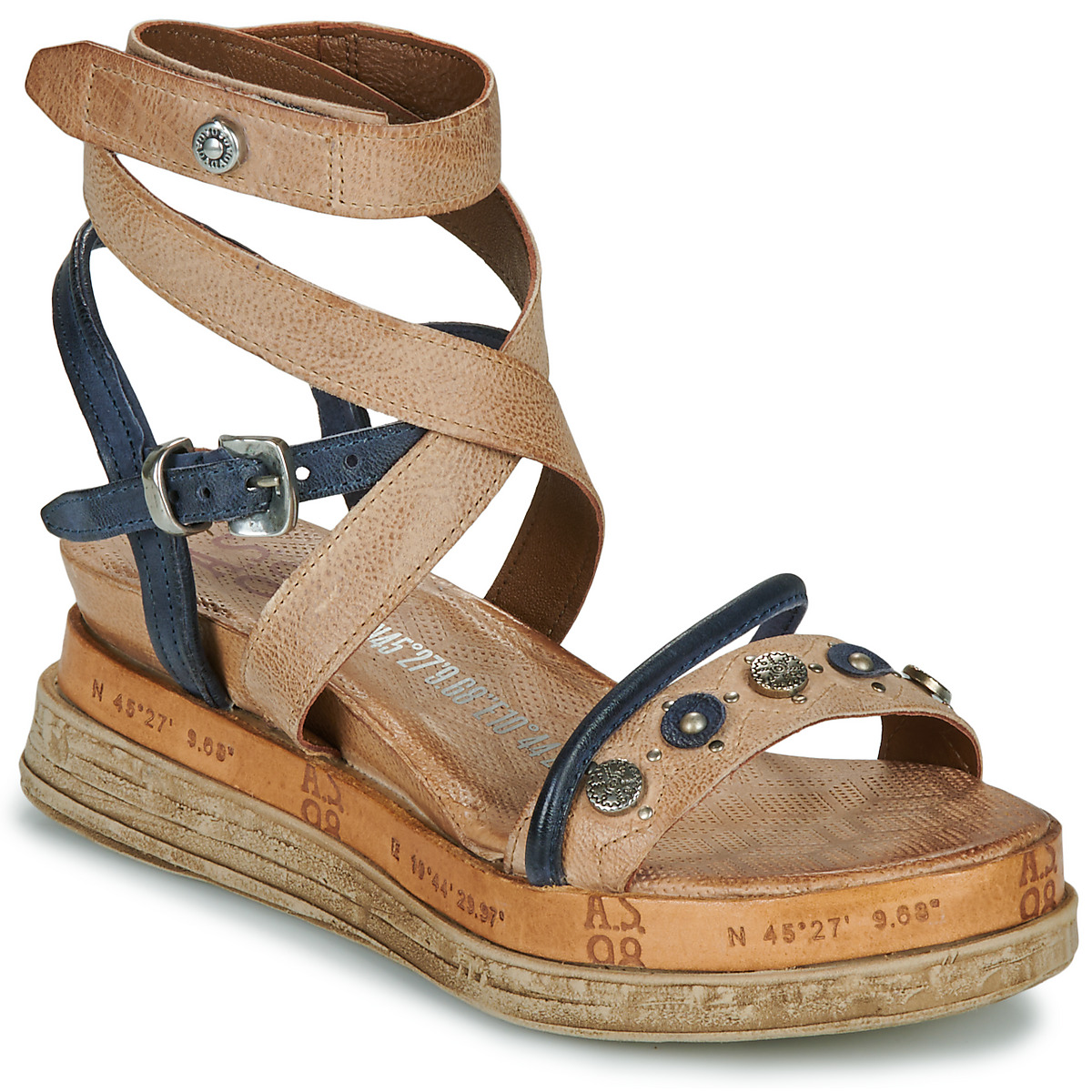 Airstep / A.S.98 - LAGOS - Beige / Marine