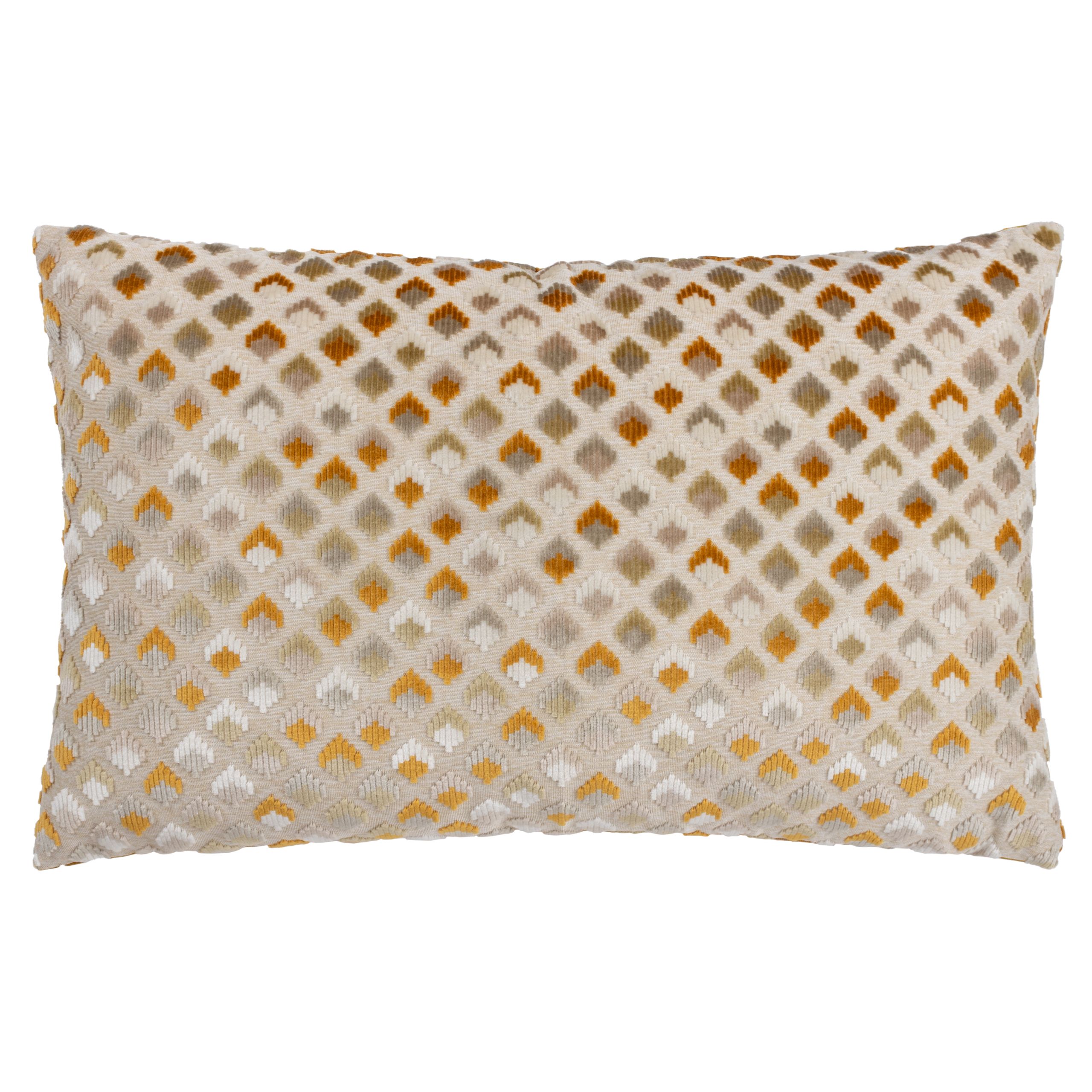 Paoletti Lexington Geometric Velvet Cushion