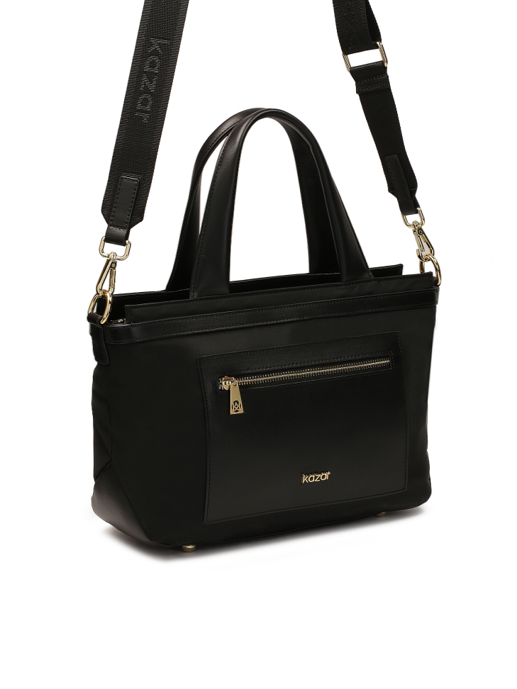 Textile handbag and shoulder bag