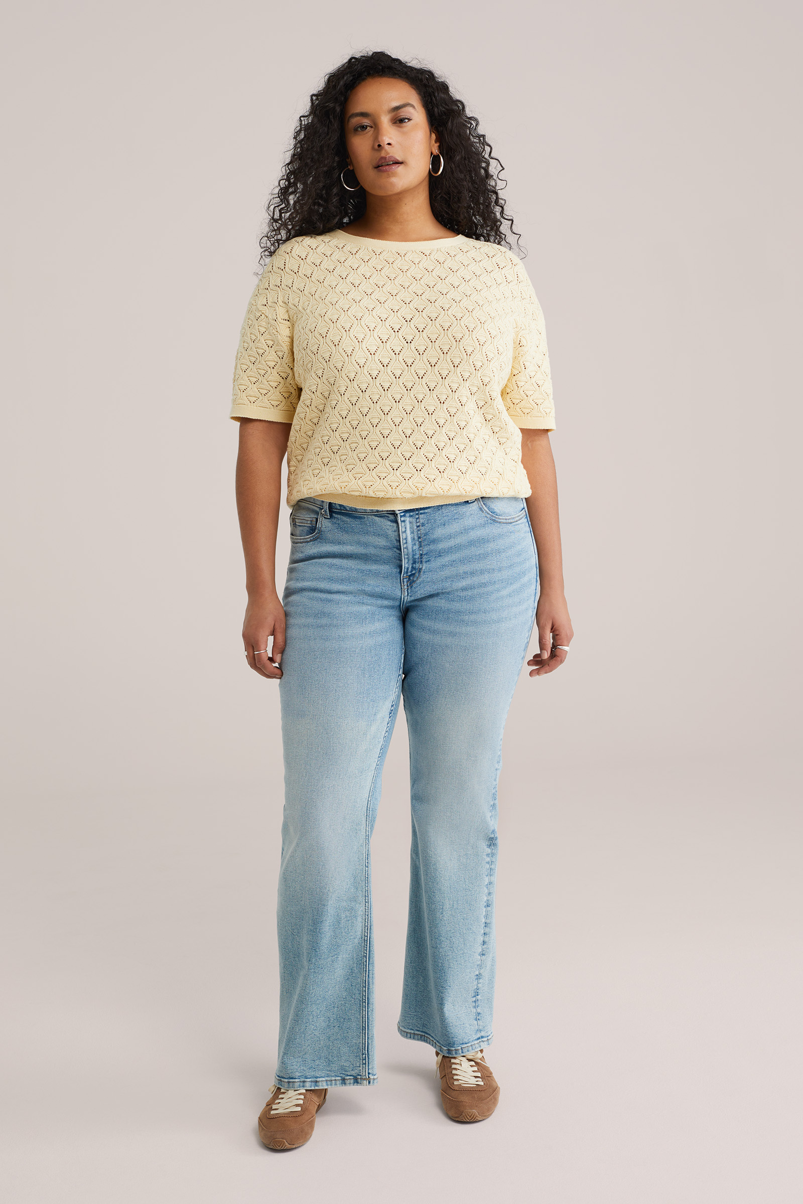 Dames ajour trui - Curve