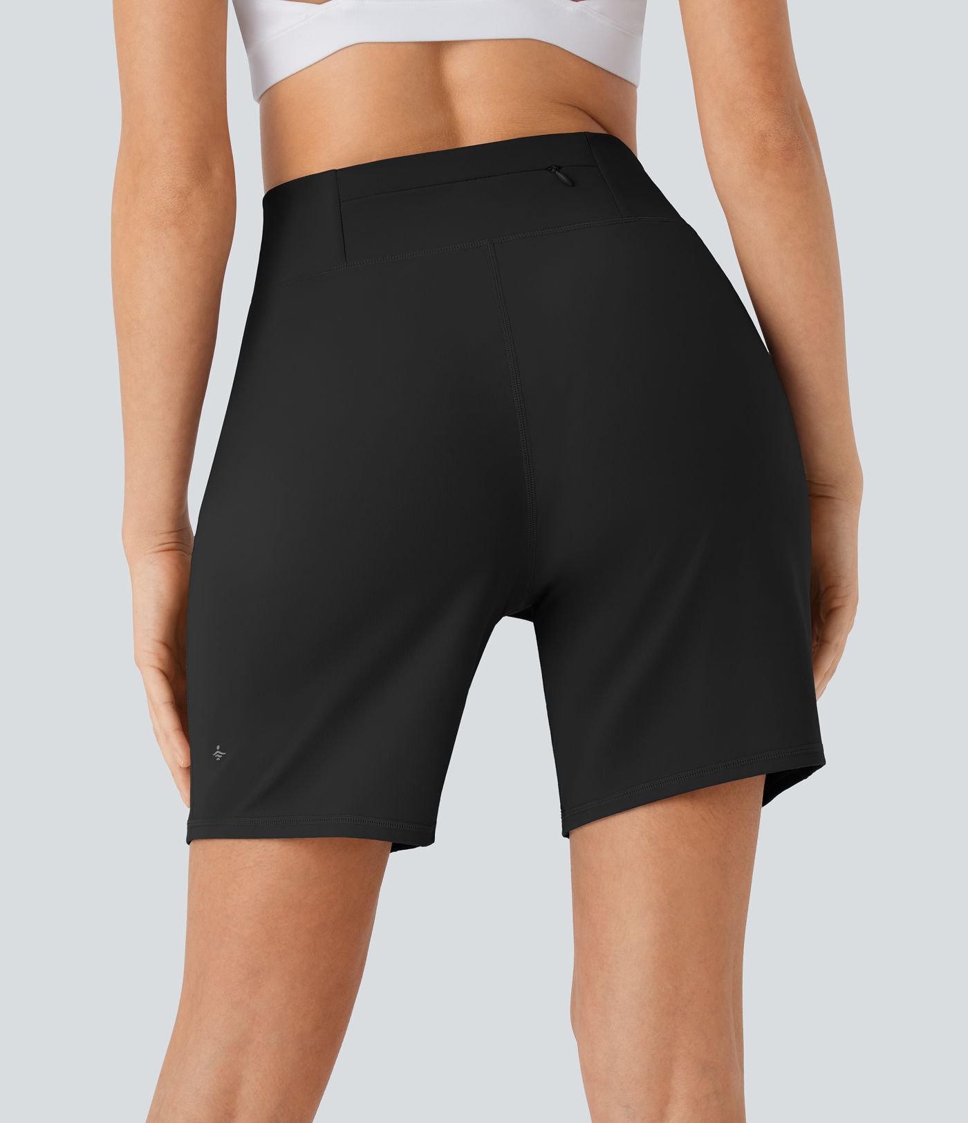 Short de yoga taille haute Softlyzero™ Airy multi-poches rafraîchissant 17,5 cm - Protection UPF50