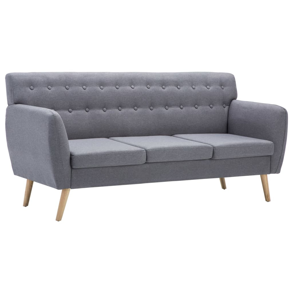 Sofa SzaryTkanina vidaXL