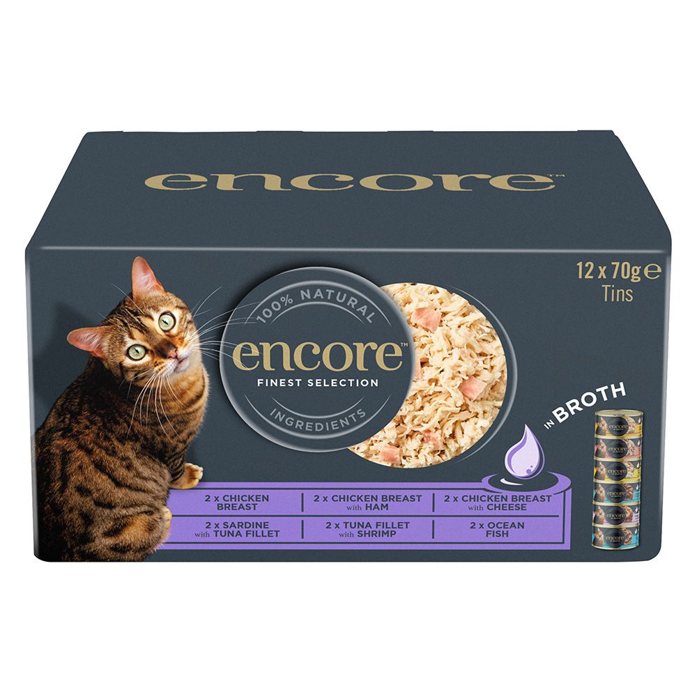 Encore Cat Tin in Broth 12 x 70g
