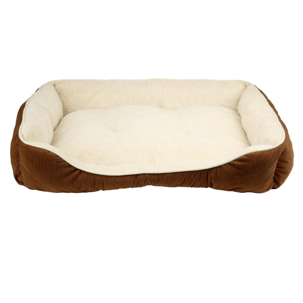 Couchage animal taille L coton flanelle beige et marron 70x90cm (2 modèles)