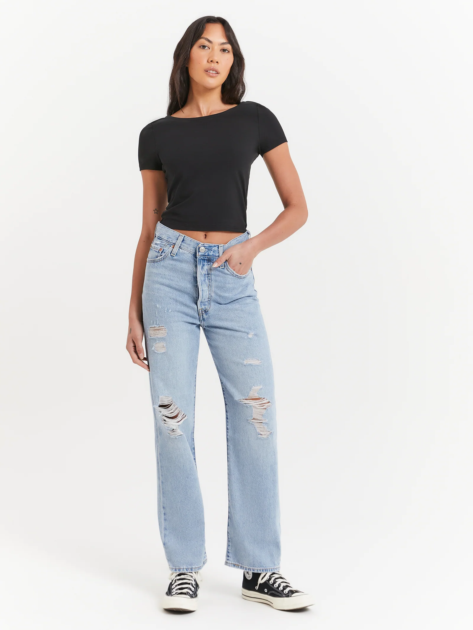Allegra Scoop Back T-Shirt