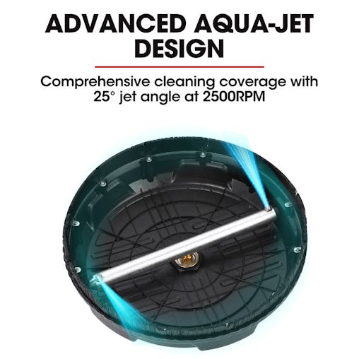 NNEMB 15 Nylon Pressure Washer Surface Cleaner-1/4 Fitting-For Concrete Driveway Patio Floor