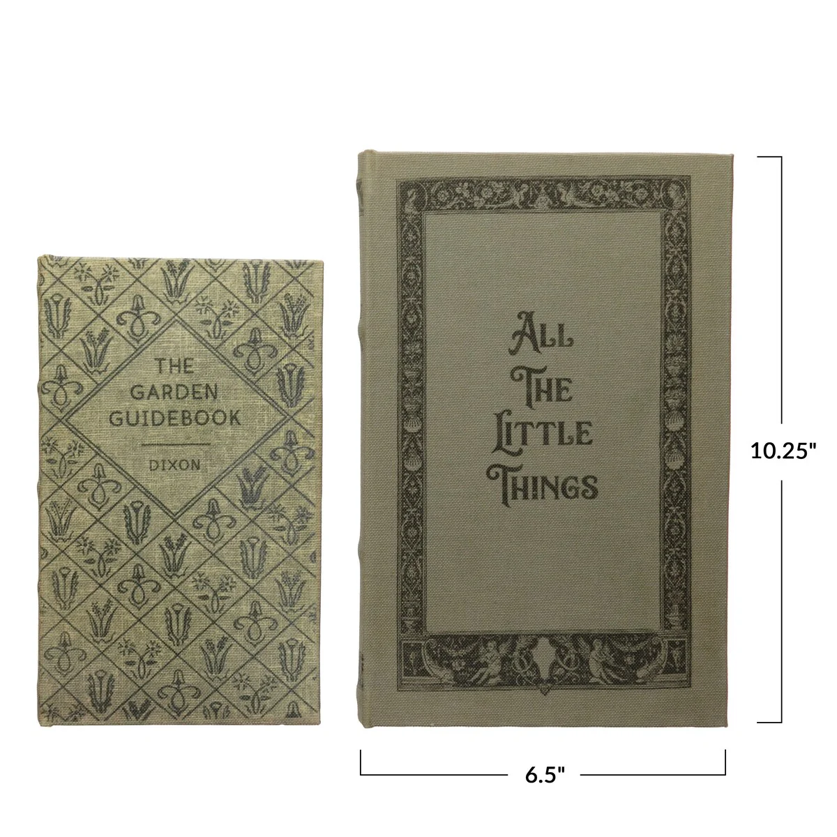 MDF & Canvas Book Storage Boxes, Set of 2 All The Little Things