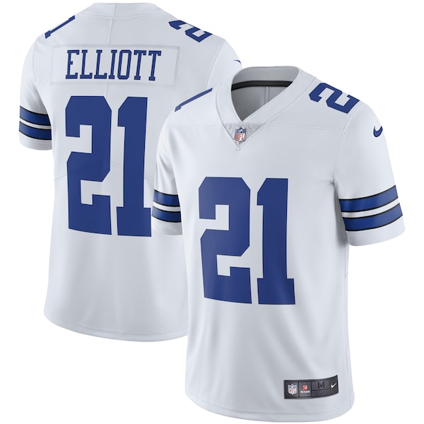 Ezekiel Elliott Dallas Cowboys Nike Vapor Limited Player Jersey - White/Navy