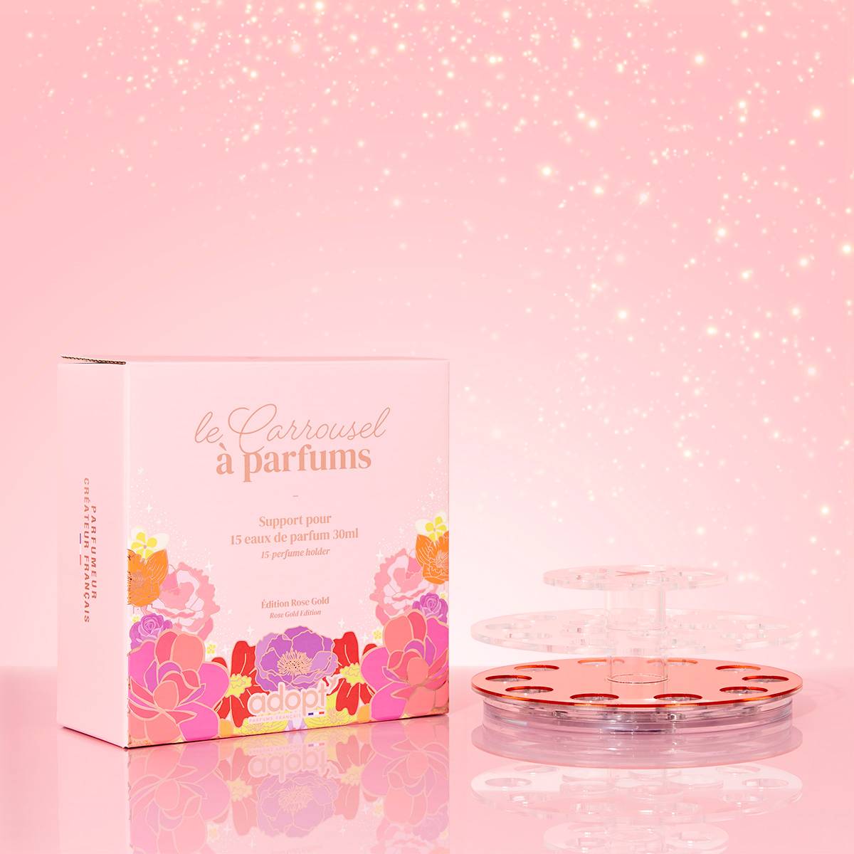 Le carrousel à parfumsPrésentoir 15 eaux de parfums 30ml