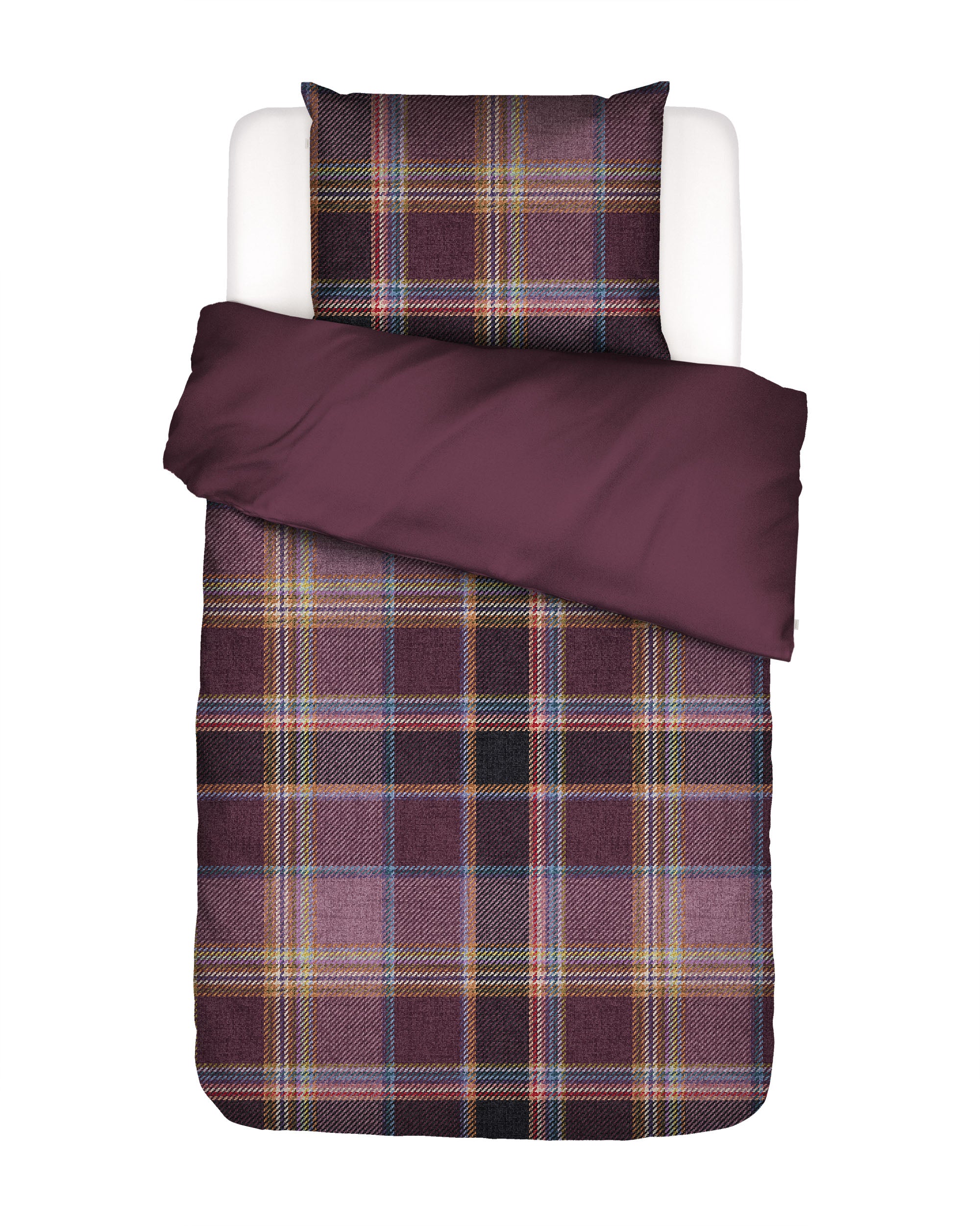 Essenza Meau Dekbedovertrek 140 x 200 220 cm - Mauve Wine