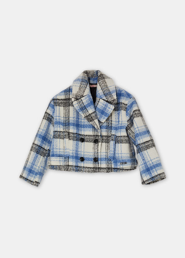 Cappotto check doppiopetto