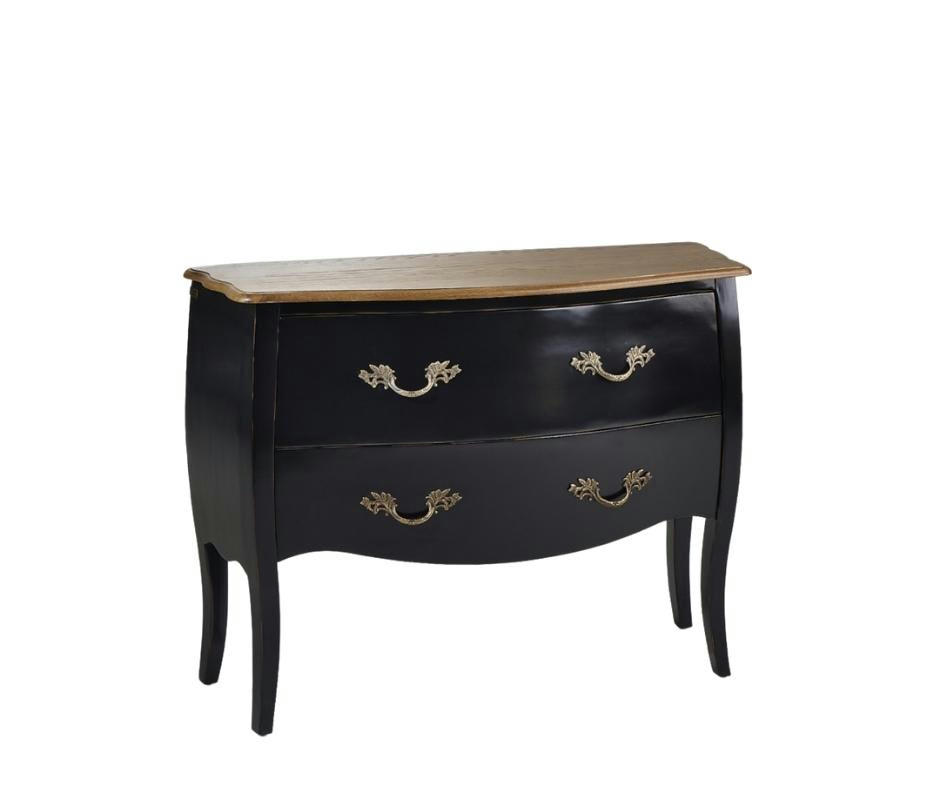 AQUITAINE - Commode plateau chêne noir