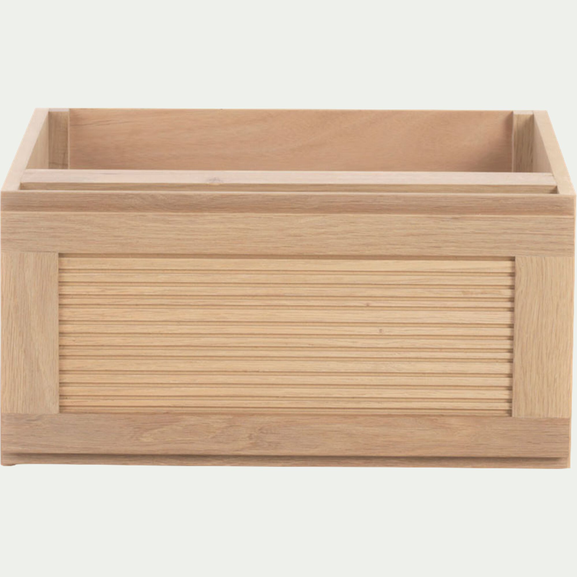 TASSIA - Bloc de 1 tiroir en placage chêne L40cm - bois clair