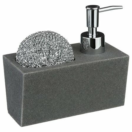 Organizer kuchenny DOZOWNIK Z GĄBKĄ szary 170 ml