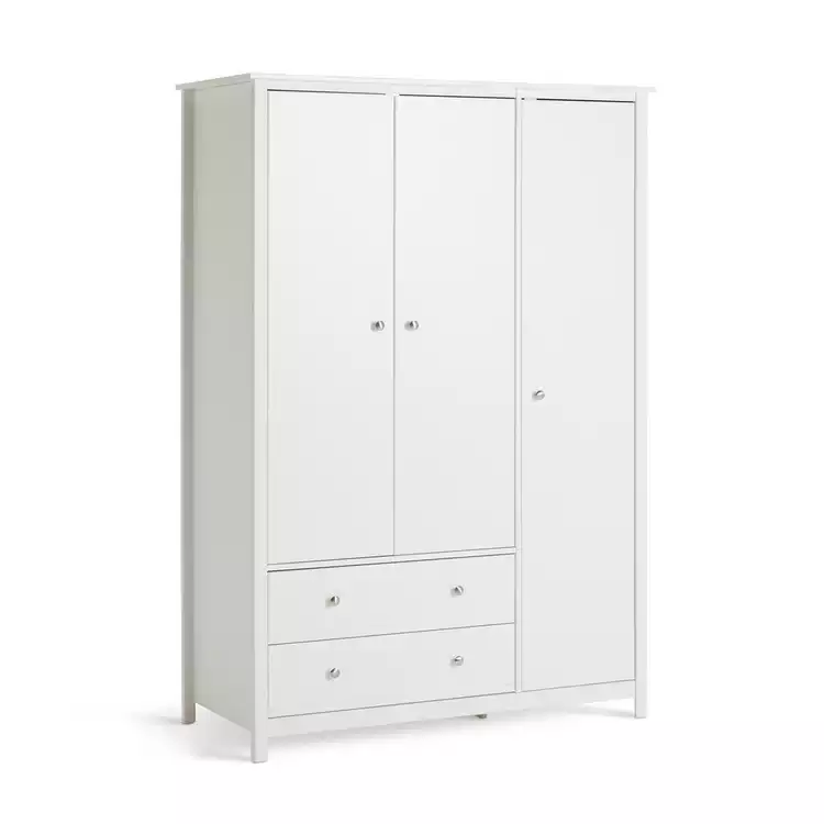 Habitat Brooklyn 3 Door Wardrobe - White