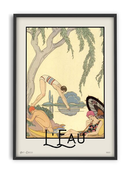 PSTR studio - Vintage George Barbier Art - L'Eau