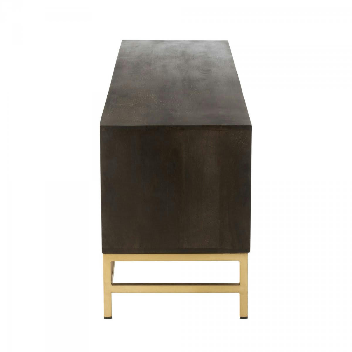 CHICAGO - Meuble TV bois et métal doré